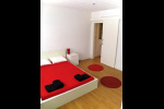 separate bedroom with double king's bed and ensuite toilette